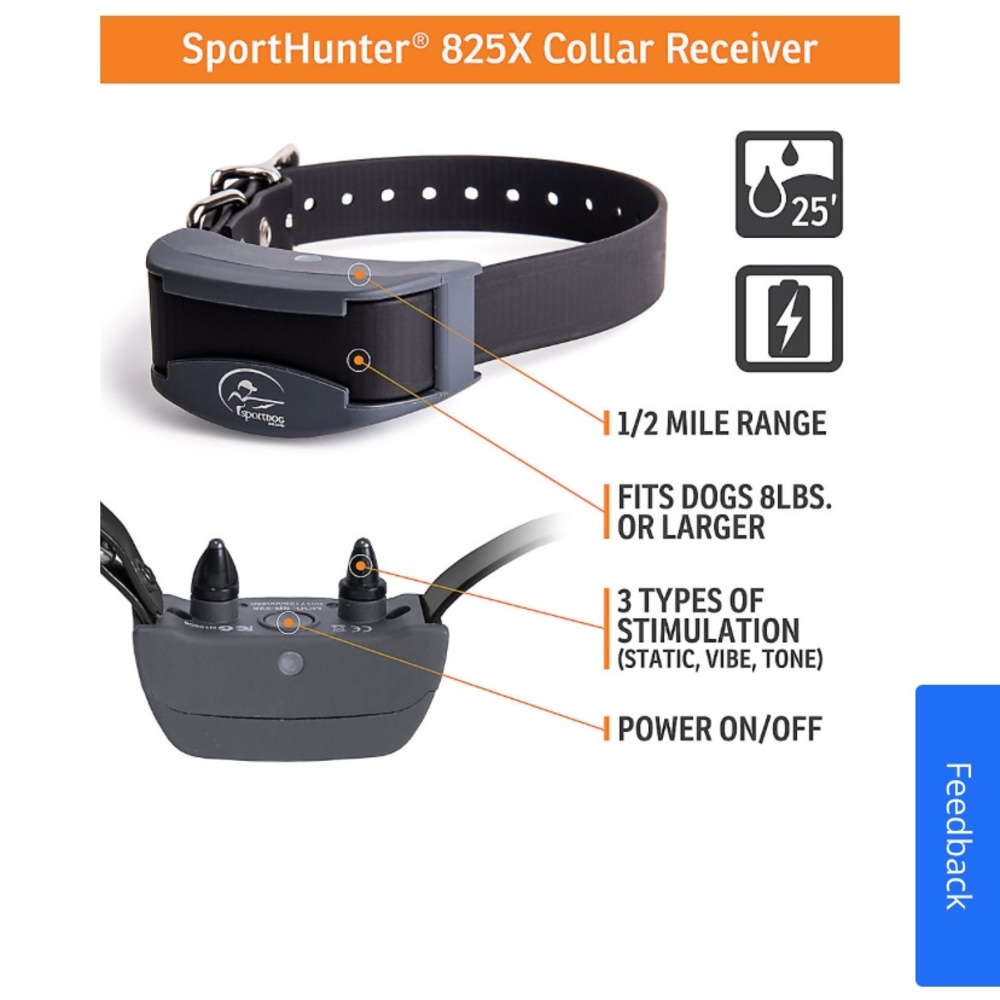 Sports hunter 825x e collar